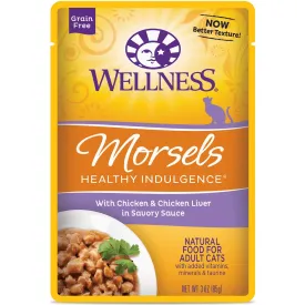 Wellness Healthy Indulgence Morsels Chicken & Chicken Liver Wet Cat Food