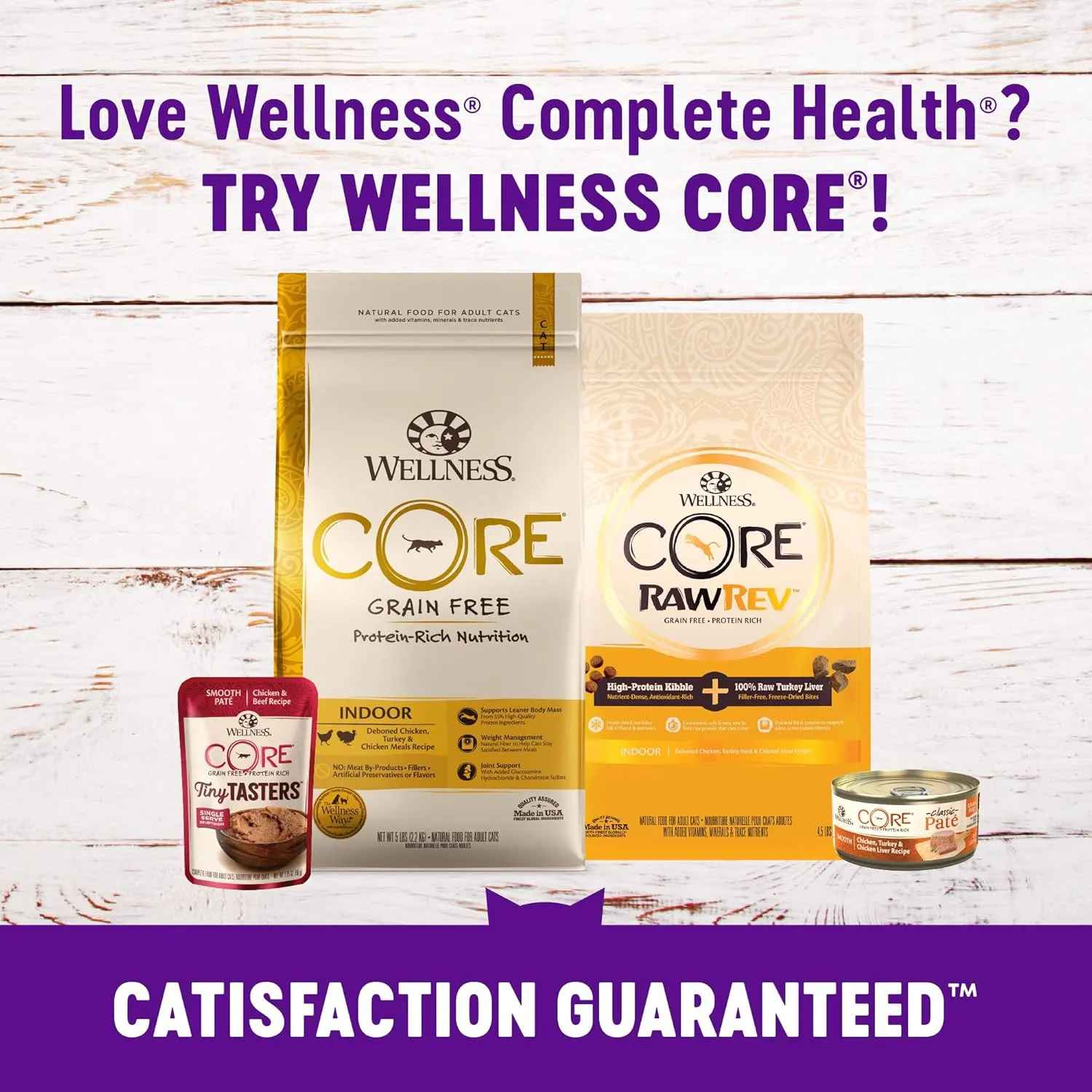 Wellness Kittles Crunchy Natural Grain Free Cat Treats, Salmon & Cranberries Recipe, All Life Stages, 6-Ounce Bag