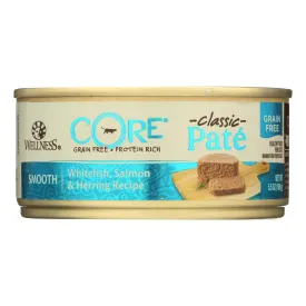 Wellness Pet Products Cat Food - Core White Fish Salmon and Herring (Pack of 24) - 5.5 Oz.