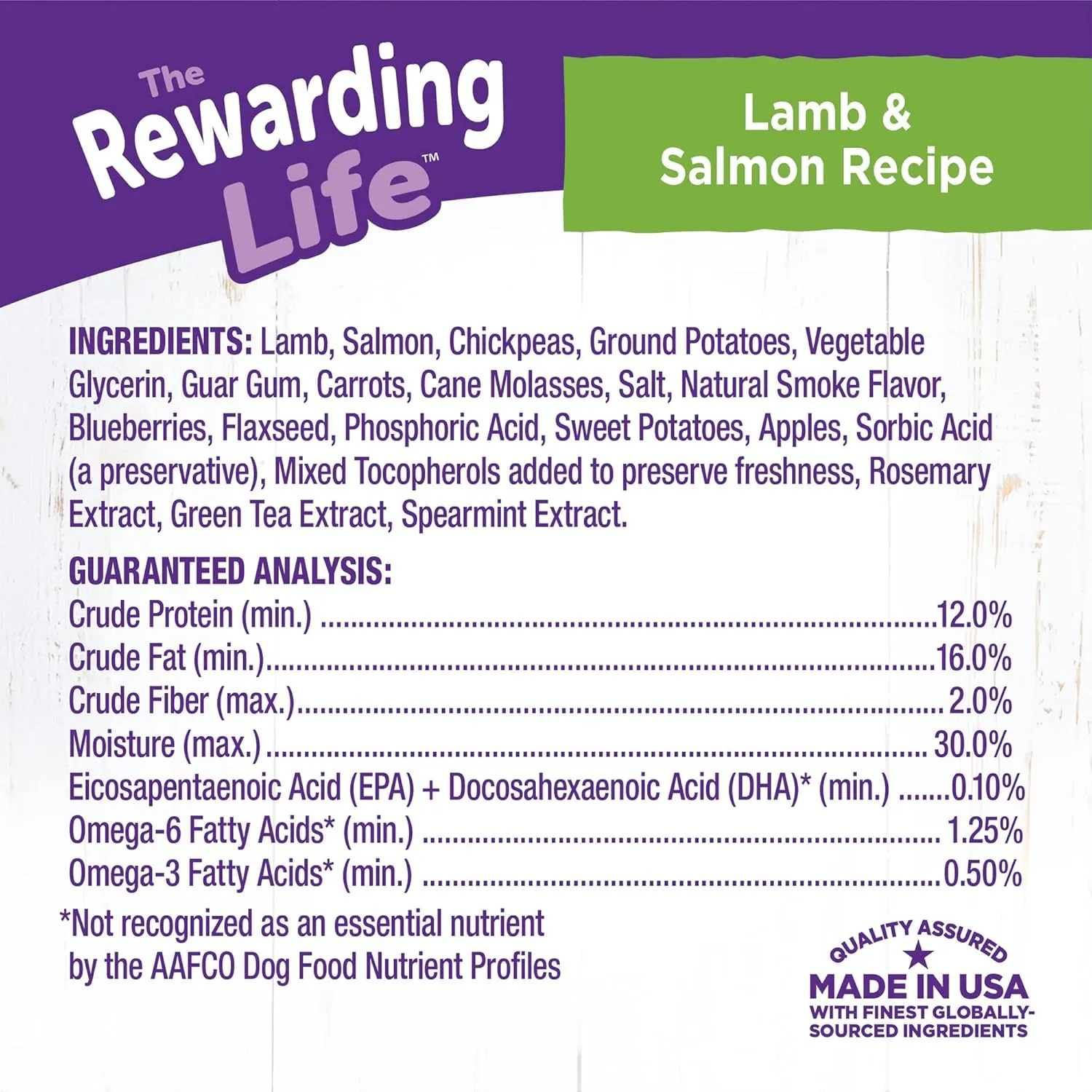 Wellness Rewarding Life Dog Treats, Natural, Training Treat, Grain Free, Soft Lamb & Salmon (6 Ounce bag)