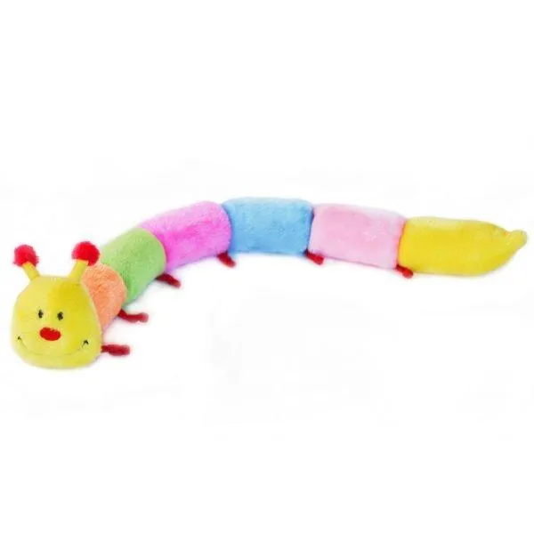ZippyPaws 6 Blaster Squeaker Caterpillar Plush Dog Toy (Deluxe)