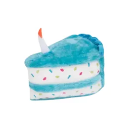 ZippyPaws Birthday Cake Dog Toy Blue