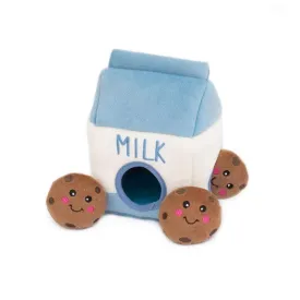 ZippyPaws Zippy Burrow Milk & Cookies Hide & Seek Puzzle Dog Toy (Puzzle Dog Toy)